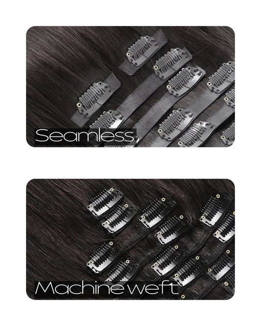 Clip In Hair Extensions Raw Unprocessed Straight