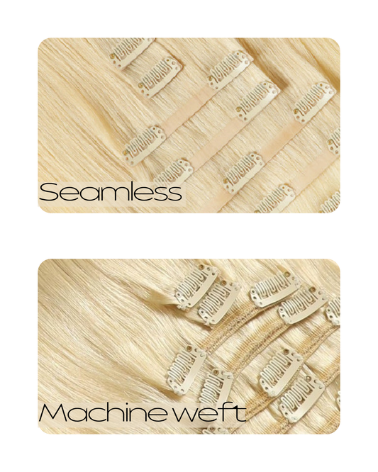 Clip In Hair Extensions Raw Virgin Straight Blonde