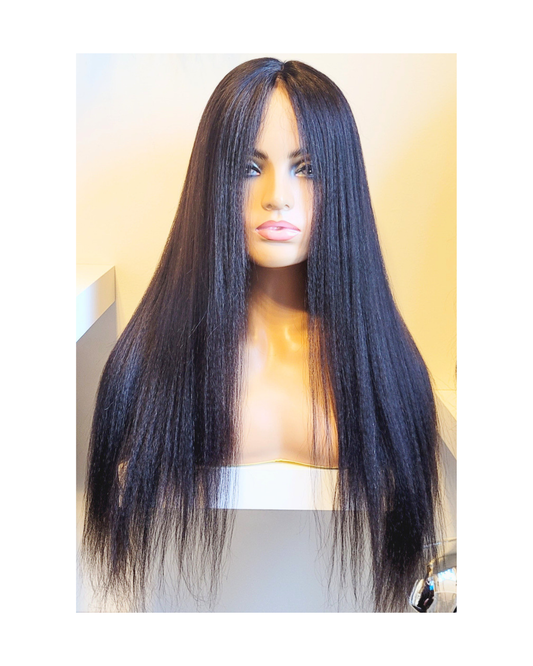 Rhonda 20" Virgin Glueless Lace Front Wig with adjustable straps 《Refurbished》