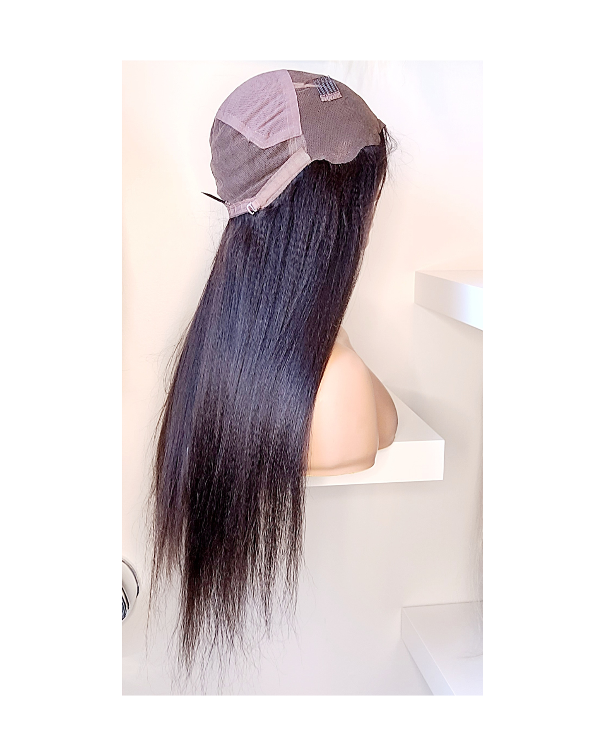 Rhonda 20" Virgin Glueless Lace Front Wig with adjustable straps 《Refurbished》
