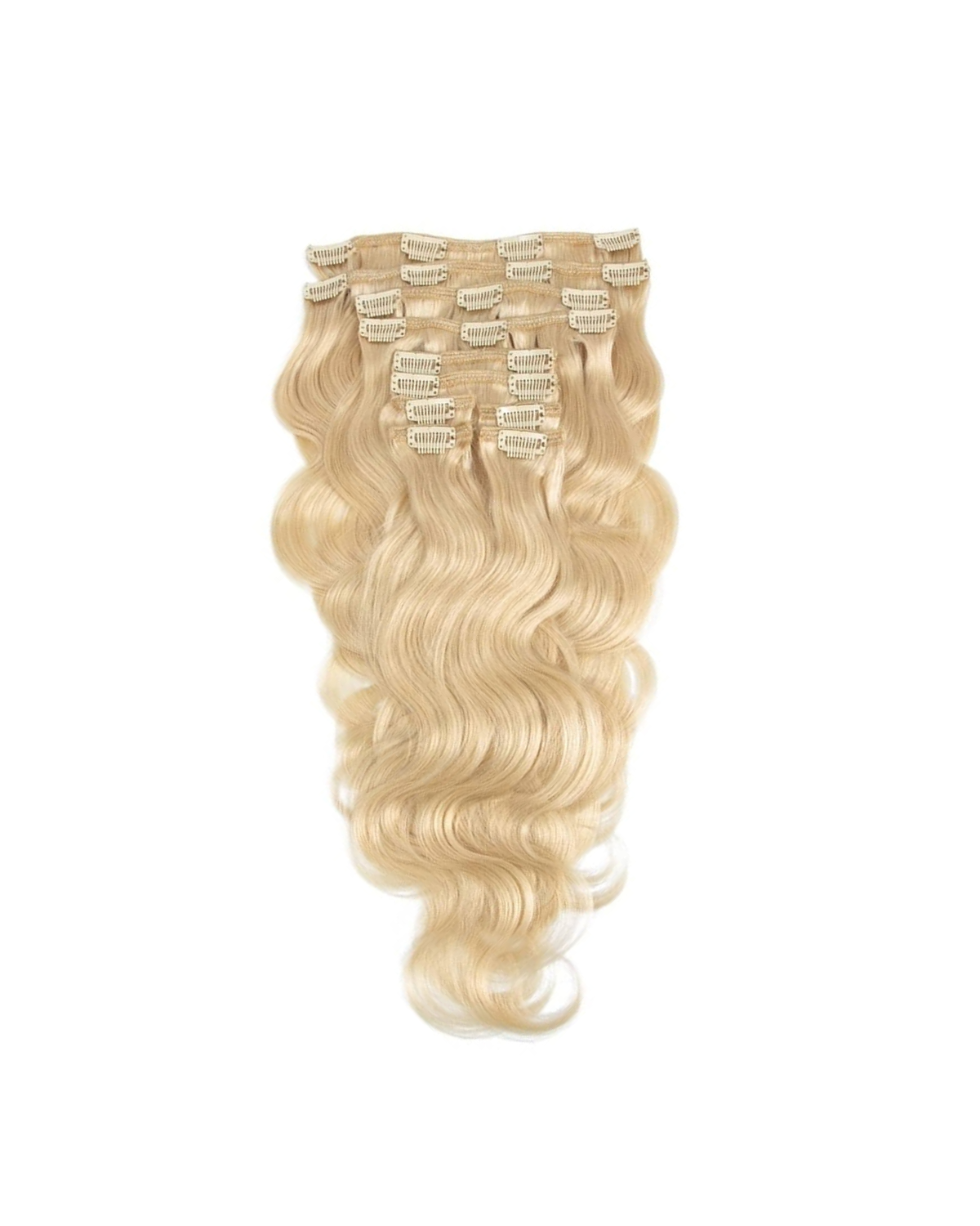 Clip In Hair Extensions ~ Raw Indian Wavy Blonde
