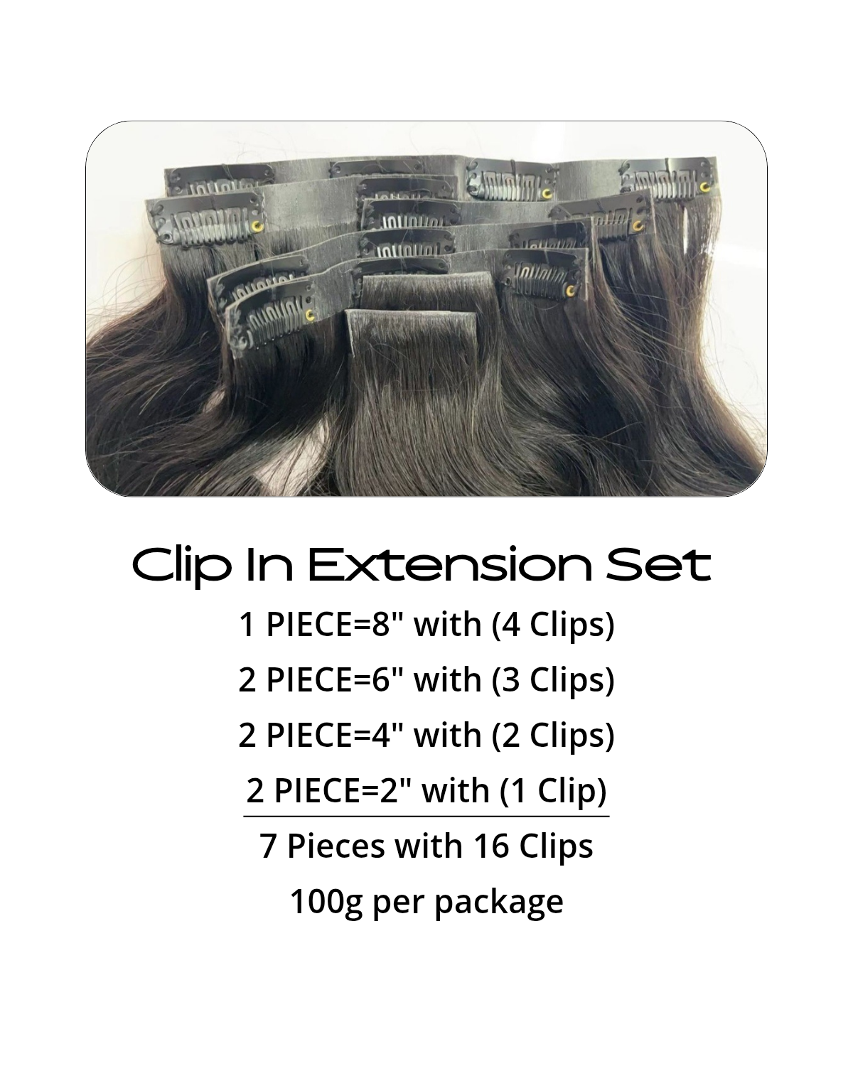 Clip In Hair Extensions Raw Virgin Blow Out Kinky Straight
