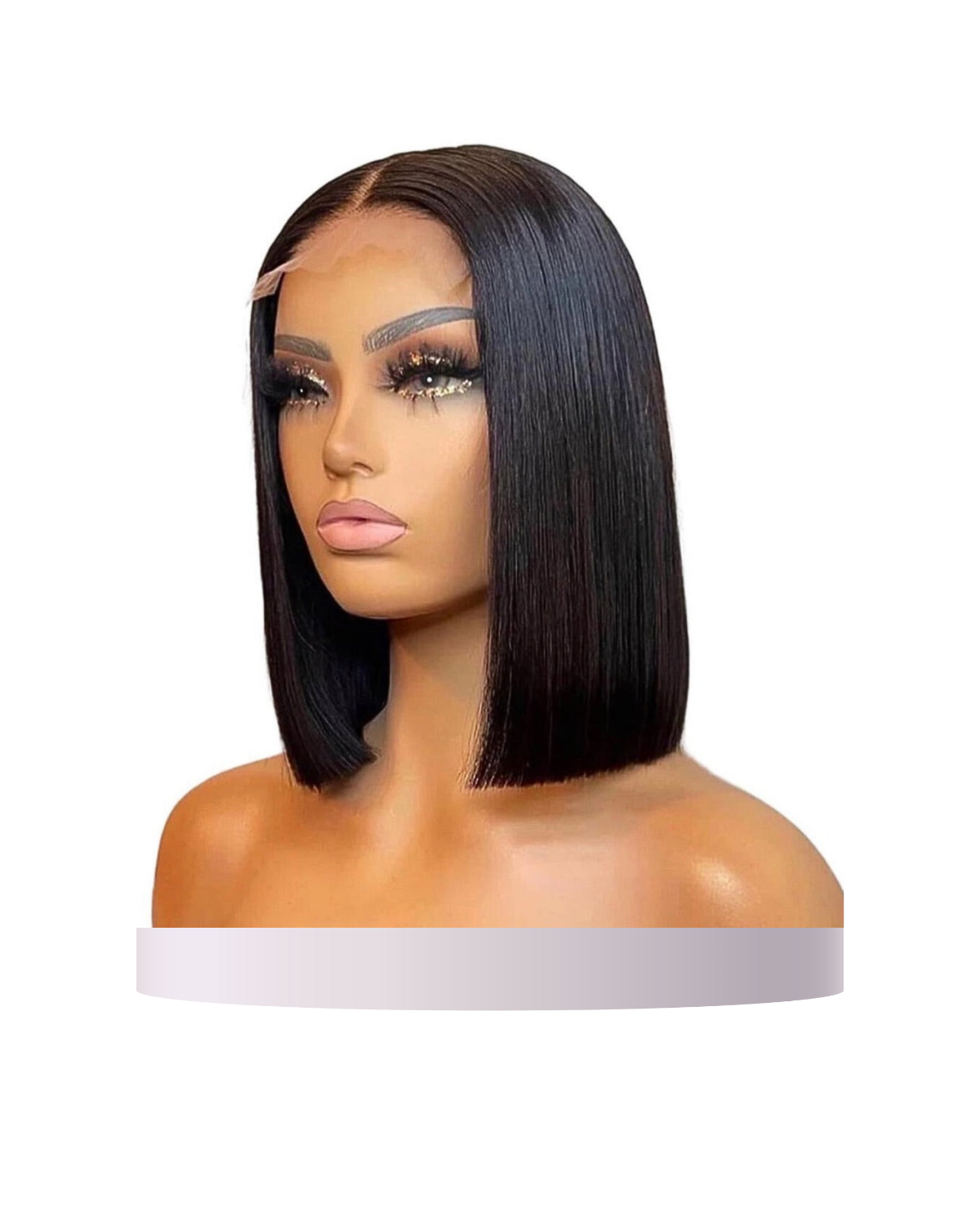 HD Glueless Lace Front Wig Straight Bob Cut