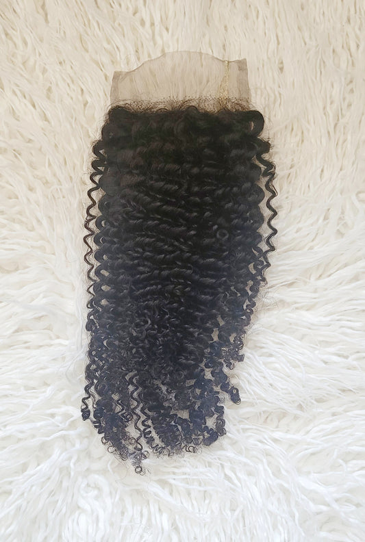 Sample Sale 4x4 Lace Closure 16" Jerri Curl