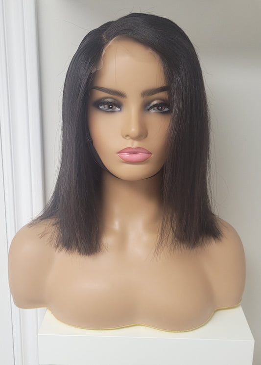 Sample Sale 12" Bob Cut HD Glueless Lace Closure Wig