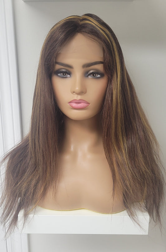 Sample Sale 18" Straight 4x4 Lace Closure Wig